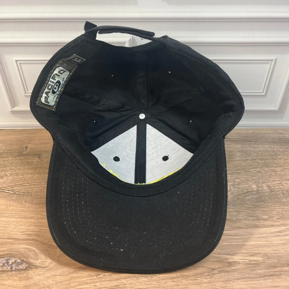 Vintage Y2K Pacific Headwear Oregon Football Cap Adjustable Black Yellow 101C